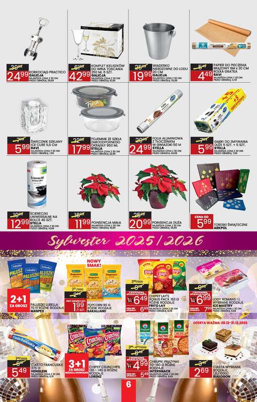 Wafelek - gazetka promocyjna Gazetka od środy 17.12 do środy 31.12 - strona 6