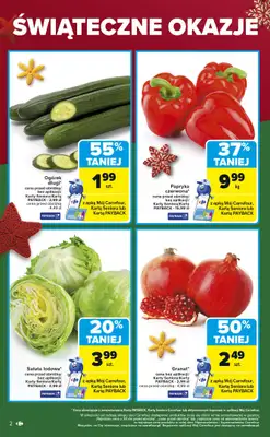 Carrefour - gazetka promocyjna Gazetka Świąteczne okazje od czwartku od czwartku 18.12 do soboty 20.12 - strona 2