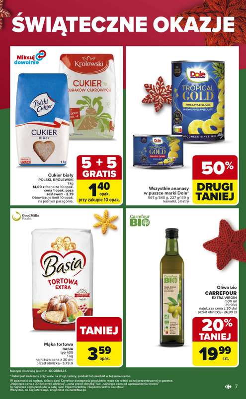 Carrefour - gazetka promocyjna Gazetka Świąteczne okazje od czwartku od czwartku 18.12 do soboty 20.12 - strona 7