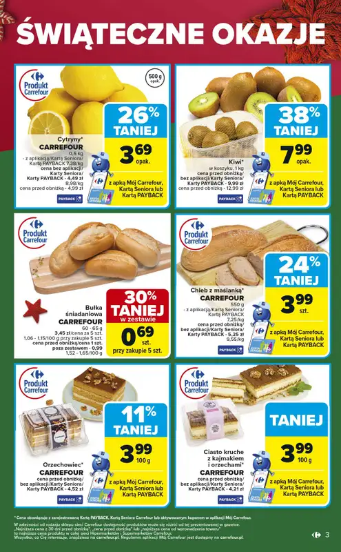 Carrefour - gazetka promocyjna Gazetka Świąteczne okazje od czwartku   - strona 3