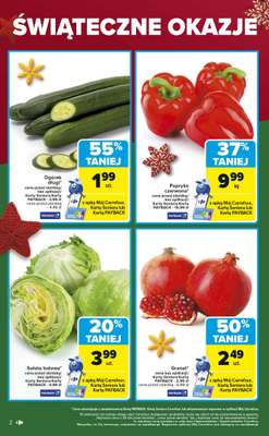 Carrefour Market - gazetka promocyjna Gazetka Świąteczne okazje od czwartku od czwartku 18.12 do soboty 20.12 - strona 2