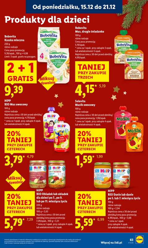 Lidl - gazetka promocyjna Oferta od poniedziałku od poniedziałku 15.12 do środy 17.12 - strona 65