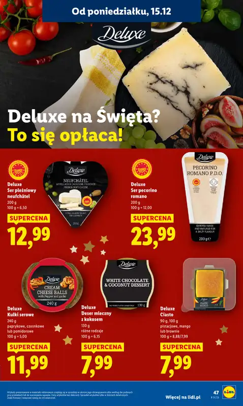 Lidl - gazetka promocyjna Oferta od poniedziałku od poniedziałku 15.12 do środy 17.12 - strona 49