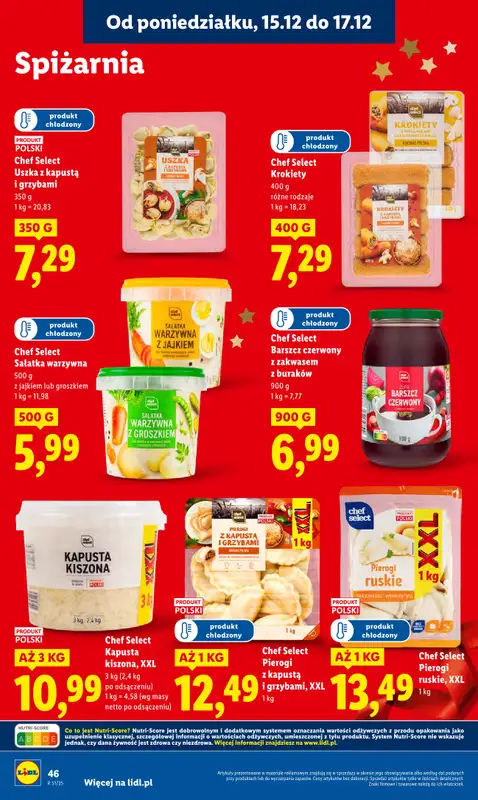 Lidl - gazetka promocyjna Oferta od poniedziałku od poniedziałku 15.12 do środy 17.12 - strona 48