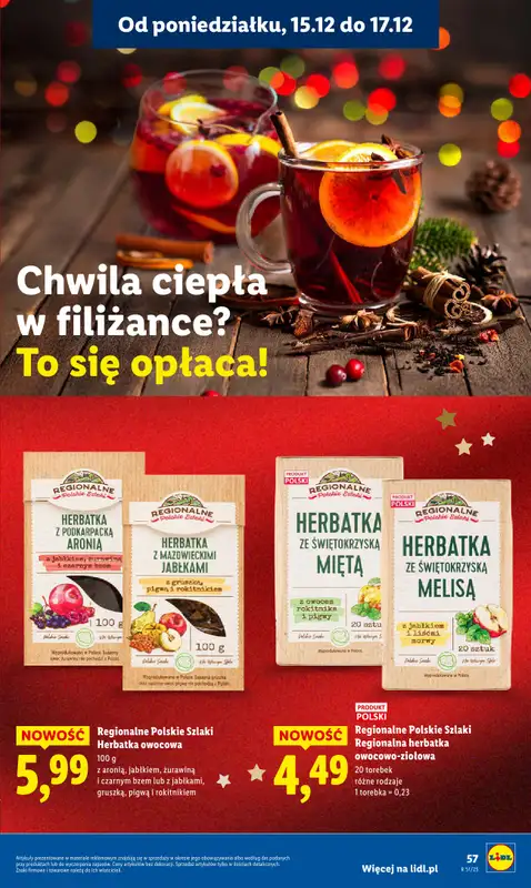 Lidl - gazetka promocyjna Oferta od poniedziałku od poniedziałku 15.12 do środy 17.12 - strona 59