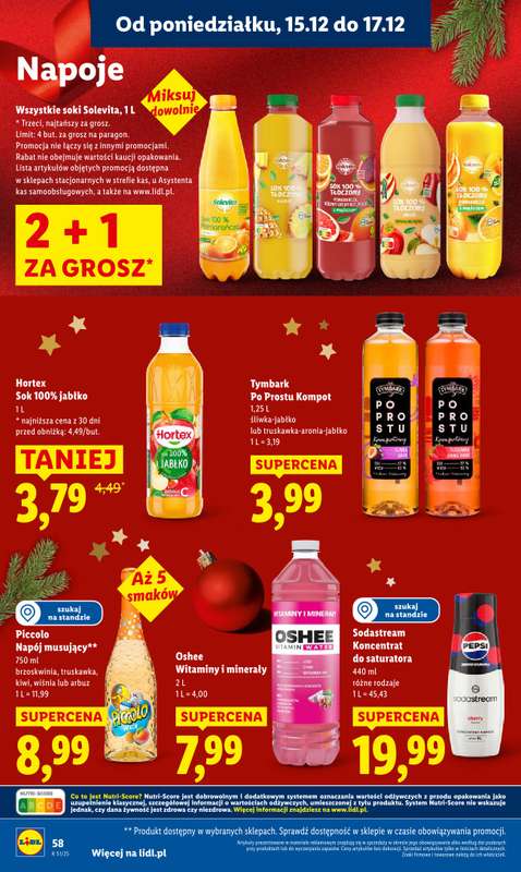 Lidl - gazetka promocyjna Oferta od poniedziałku od poniedziałku 15.12 do środy 17.12 - strona 60