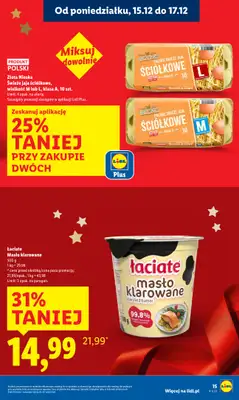 Lidl - gazetka promocyjna Oferta od poniedziałku od poniedziałku 15.12 do środy 17.12 - strona 15