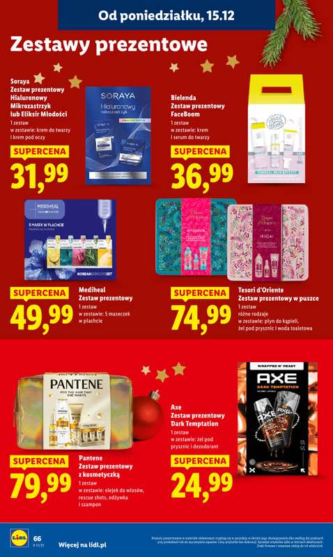 Lidl - gazetka promocyjna Oferta od poniedziałku od poniedziałku 15.12 do środy 17.12 - strona 68