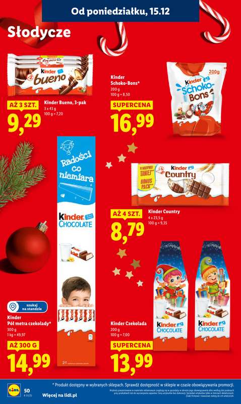 Lidl - gazetka promocyjna Oferta od poniedziałku od poniedziałku 15.12 do środy 17.12 - strona 52