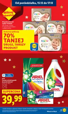 Lidl - gazetka promocyjna Oferta od poniedziałku od poniedziałku 15.12 do środy 17.12 - strona 23