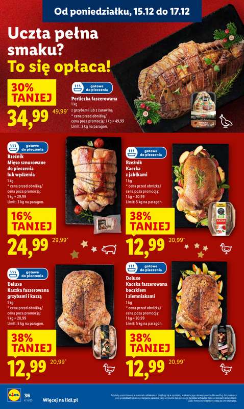 Lidl - gazetka promocyjna Oferta od poniedziałku od poniedziałku 15.12 do środy 17.12 - strona 38
