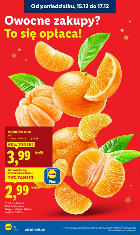 Lidl - gazetka promocyjna Oferta od poniedziałku od poniedziałku 15.12 do środy 17.12 - strona 4
