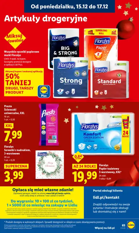 Lidl - gazetka promocyjna Oferta od poniedziałku od poniedziałku 15.12 do środy 17.12 - strona 67