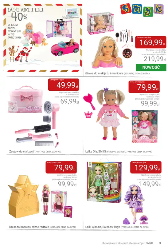 Smyk - gazetka promocyjna Katalog SMYKA - Pomysły na prezent w supercenach   - strona 3