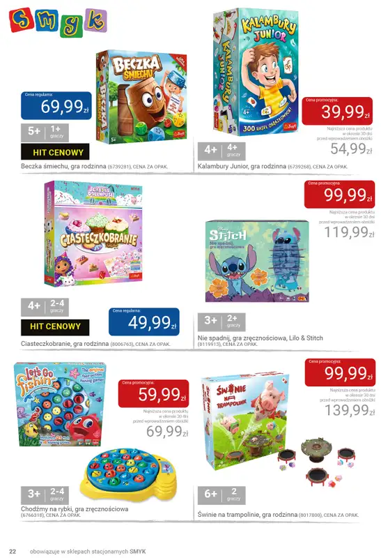 Smyk - gazetka promocyjna Katalog SMYKA - Pomysły na prezent w supercenach od wtorku 16.12 do soboty 03.01 - strona 22