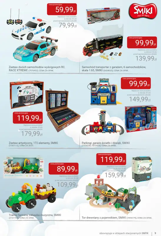 Smyk - gazetka promocyjna Katalog SMYKA - Pomysły na prezent w supercenach od wtorku 16.12 do soboty 03.01 - strona 9