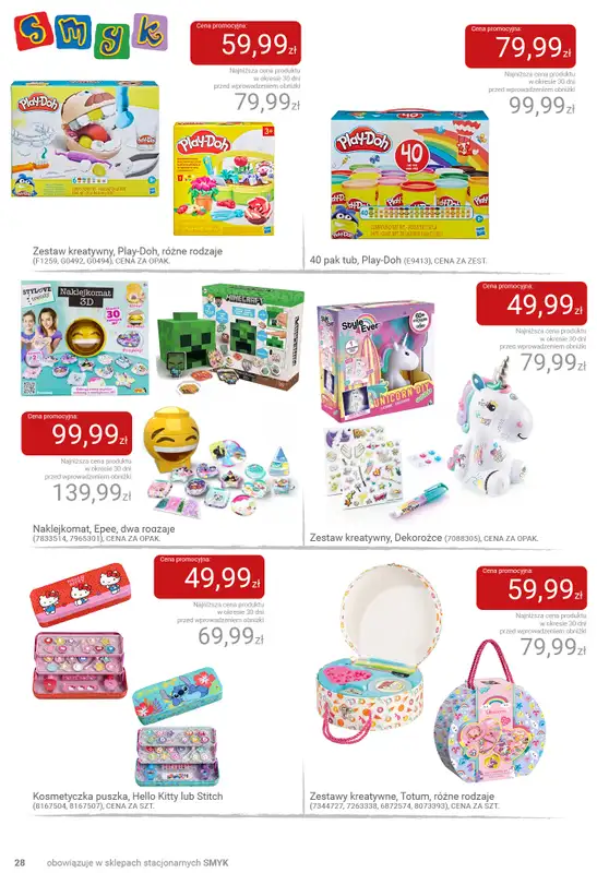 Smyk - gazetka promocyjna Katalog SMYKA - Pomysły na prezent w supercenach od wtorku 16.12 do soboty 03.01 - strona 28