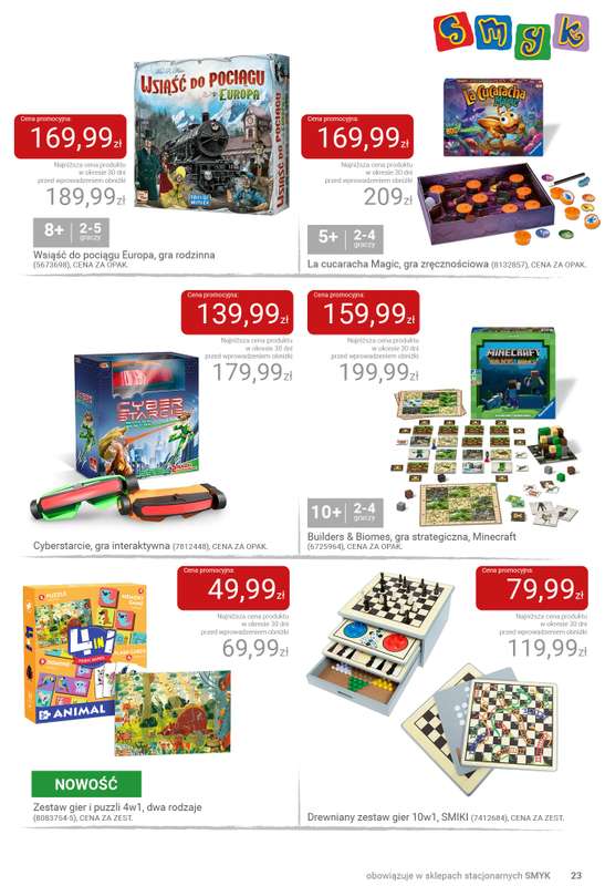 Smyk - gazetka promocyjna Katalog SMYKA - Pomysły na prezent w supercenach od wtorku 16.12 do soboty 03.01 - strona 23