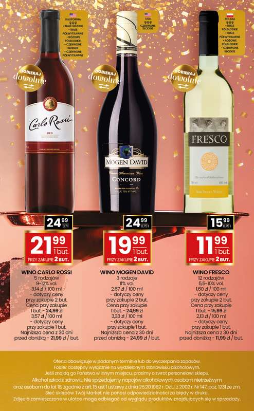 Twój Market - gazetka promocyjna Gazetka alkoholowa od środy 17.12 do niedzieli 11.01 - strona 32