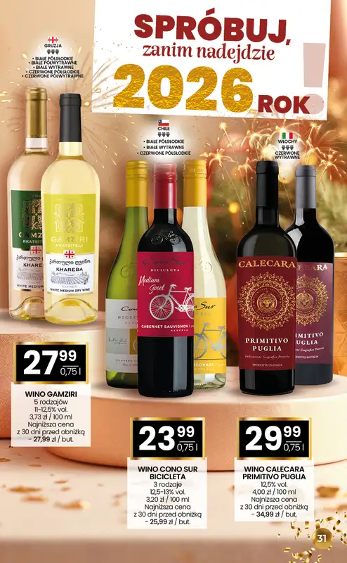 Twój Market - gazetka promocyjna Gazetka alkoholowa od środy 17.12 do niedzieli 11.01 - strona 31