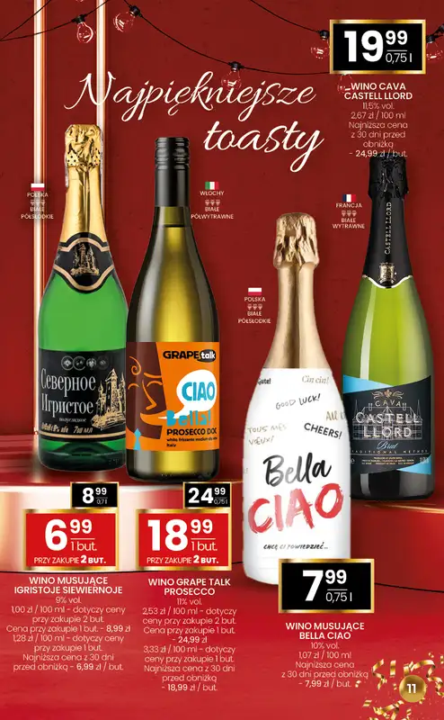 Twój Market - gazetka promocyjna Gazetka alkoholowa od środy 17.12 do niedzieli 11.01 - strona 11