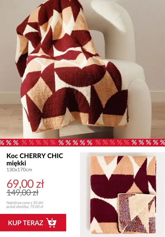 Homla - gazetka promocyjna SALE: tekstylia sypialniane od wtorku 16.12 do poniedziałku 22.12 - strona 3