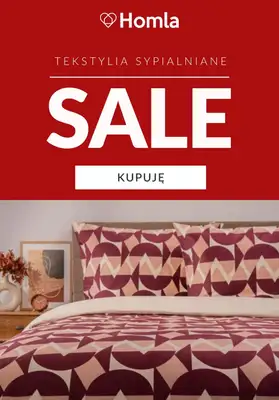 Homla - gazetka promocyjna SALE: tekstylia sypialniane od wtorku 16.12 do poniedziałku 22.12