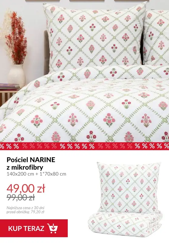 Homla - gazetka promocyjna SALE: tekstylia sypialniane od wtorku 16.12 do poniedziałku 22.12 - strona 9