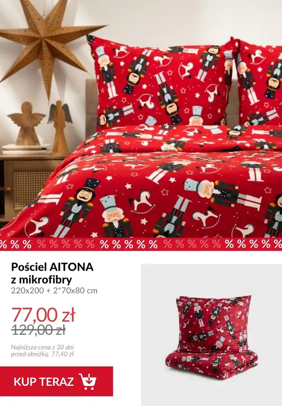 Homla - gazetka promocyjna SALE: tekstylia sypialniane od wtorku 16.12 do poniedziałku 22.12 - strona 7