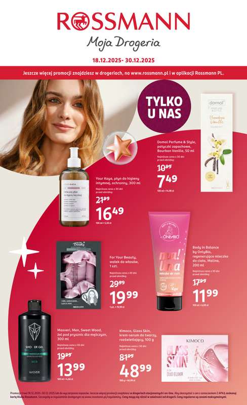 Rossmann - gazetka promocyjna Gazetka od czwartku 18.12 do wtorku 30.12