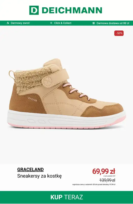 Deichmann - gazetka promocyjna Buty dziecięce do -50% od wtorku 16.12  - strona 6
