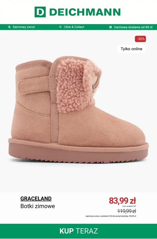 Deichmann - gazetka promocyjna Buty dziecięce do -50% od wtorku 16.12  - strona 9