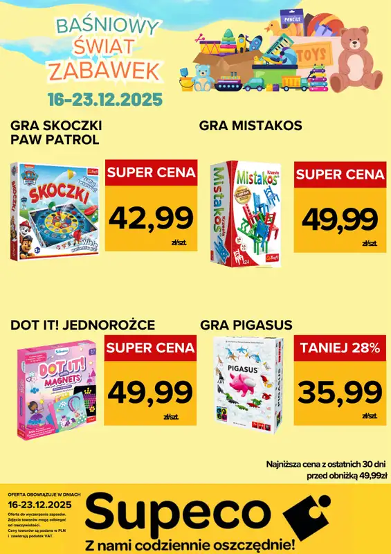 Supeco - gazetka promocyjna Bajkowy Świat Zabawek od wtorku 04.11 do wtorku 23.12 - strona 8