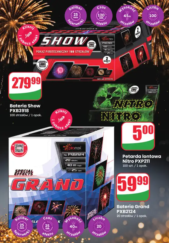 Dino - gazetka promocyjna Katalog Fajerwerki od wtorku 16.12 do środy 31.12 - strona 4