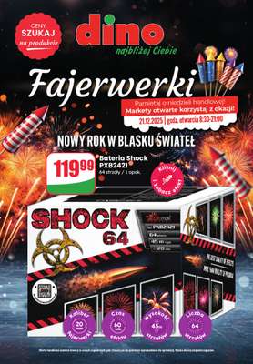 Dino - gazetka promocyjna Katalog Fajerwerki od wtorku 16.12 do środy 31.12
