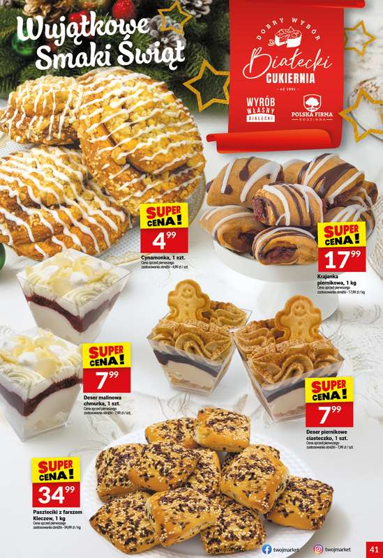 Twój Market - gazetka promocyjna Gazetka od środy 17.12 do soboty 27.12 - strona 41
