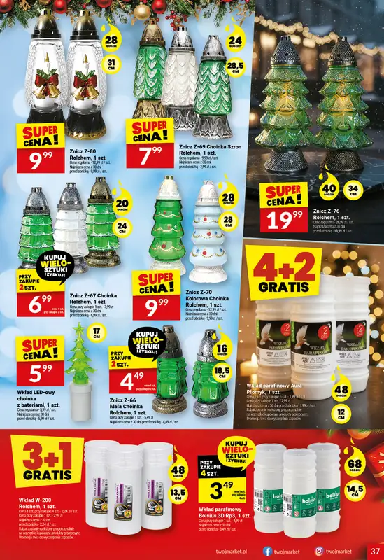 Twój Market - gazetka promocyjna Gazetka od środy 17.12 do soboty 27.12 - strona 37