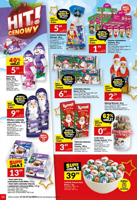 Twój Market - gazetka promocyjna Gazetka od środy 17.12 do soboty 27.12 - strona 14