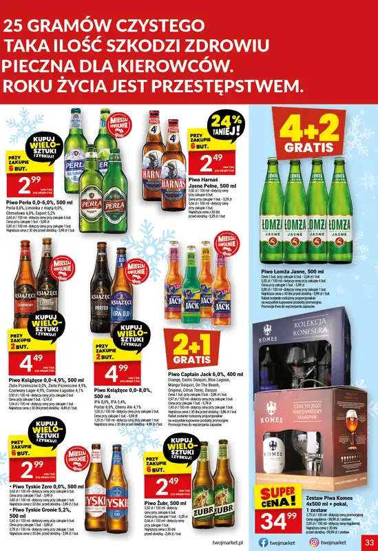 Twój Market - gazetka promocyjna Gazetka od środy 17.12 do soboty 27.12 - strona 33