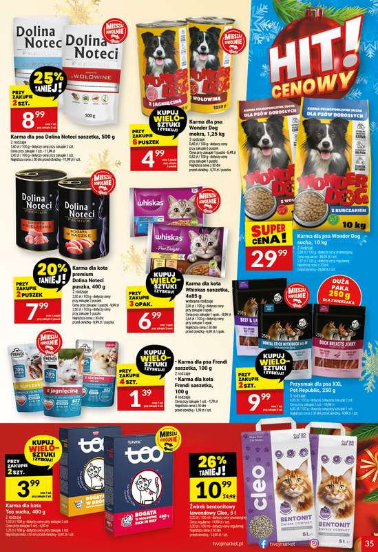 Twój Market - gazetka promocyjna Gazetka od środy 17.12 do soboty 27.12 - strona 35