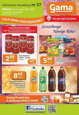 Gama - gazetka promocyjna Gazetka od czwartku 18.12 do środy 31.12