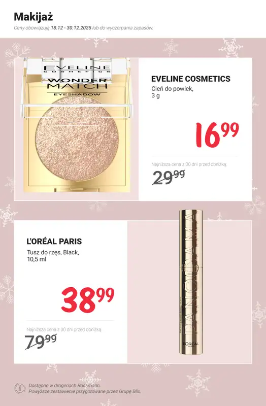 Rossmann - gazetka promocyjna MEGA promocje z nowej gazetki od czwartku 18.12 do wtorku 30.12 - strona 6