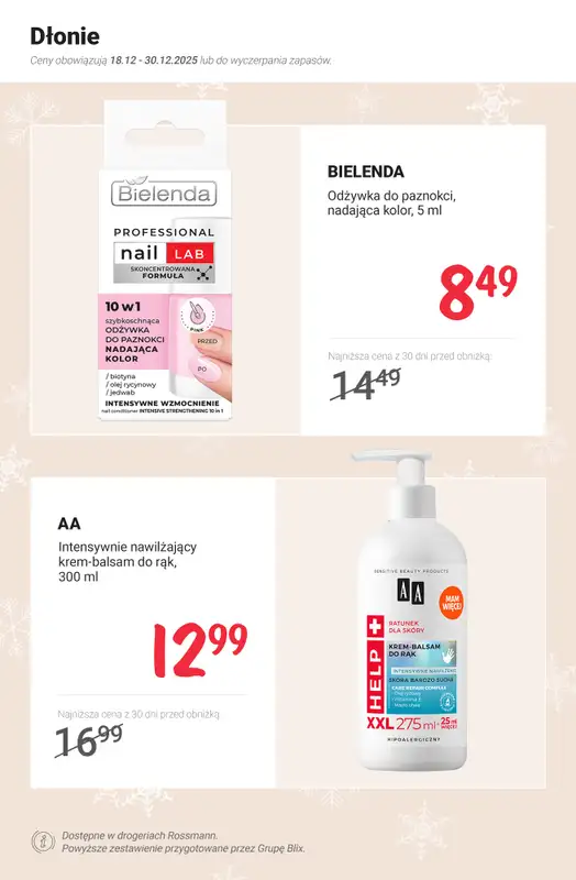 Rossmann - gazetka promocyjna MEGA promocje z nowej gazetki od czwartku 18.12 do wtorku 30.12 - strona 8