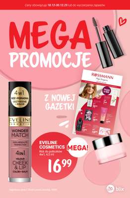 Rossmann - gazetka promocyjna MEGA promocje z nowej gazetki od czwartku 18.12 do wtorku 30.12
