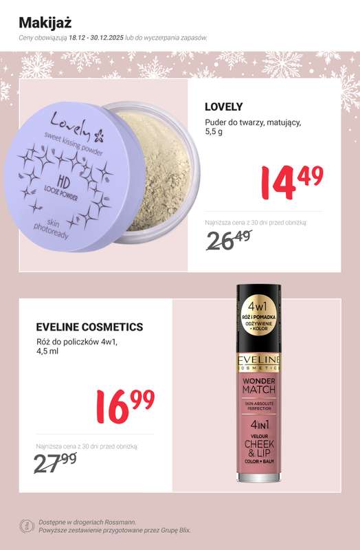 Rossmann - gazetka promocyjna MEGA promocje z nowej gazetki od czwartku 18.12 do wtorku 30.12 - strona 5