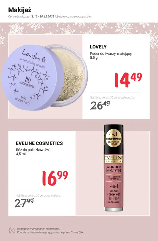 Rossmann - gazetka promocyjna MEGA promocje z nowej gazetki od czwartku 18.12 do wtorku 30.12 - strona 5