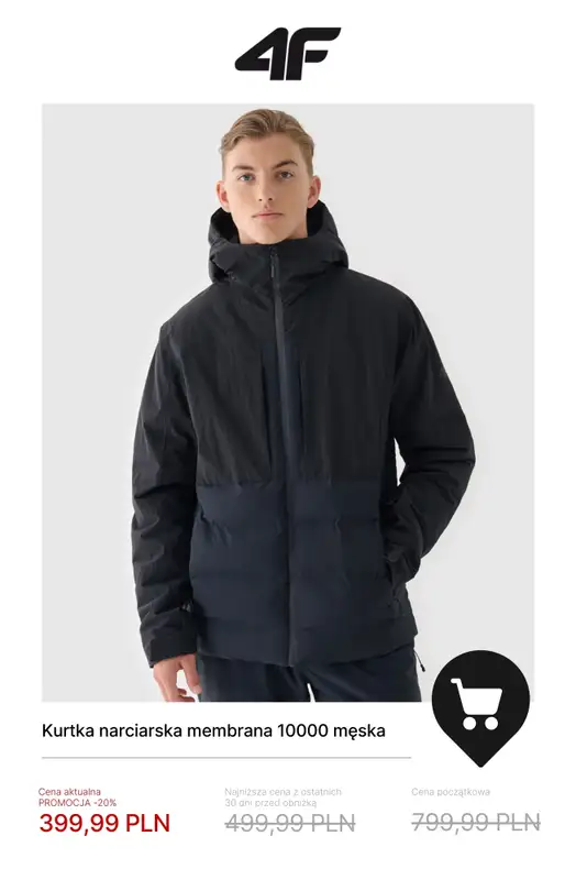 4F - gazetka promocyjna Kolekcja narciarska w promocji – sprawdź okazje! od wtorku 16.12  - strona 13