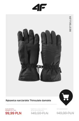4F - gazetka promocyjna Kolekcja narciarska w promocji – sprawdź okazje! od wtorku 16.12  - strona 7
