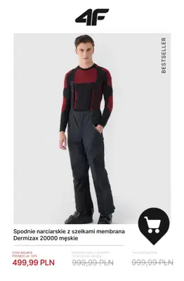 4F - gazetka promocyjna Kolekcja narciarska w promocji – sprawdź okazje! od wtorku 16.12  - strona 12