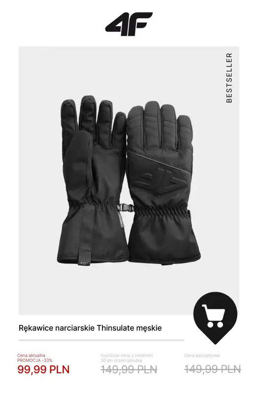4F - gazetka promocyjna Kolekcja narciarska w promocji – sprawdź okazje! od wtorku 16.12  - strona 11